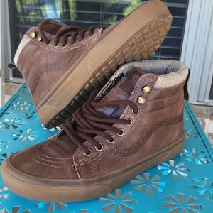 vans mte leather brown